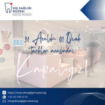 31 Aralık ve 1 Ocak Tarihlerinde Kapalıyız!