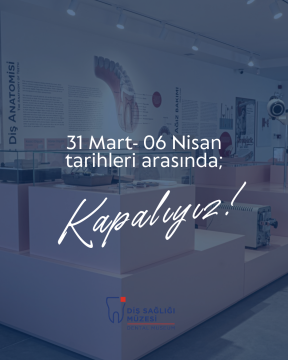 31.03.2025 - 06.04.2025 Tarihleri Arasında Kapalıyız!